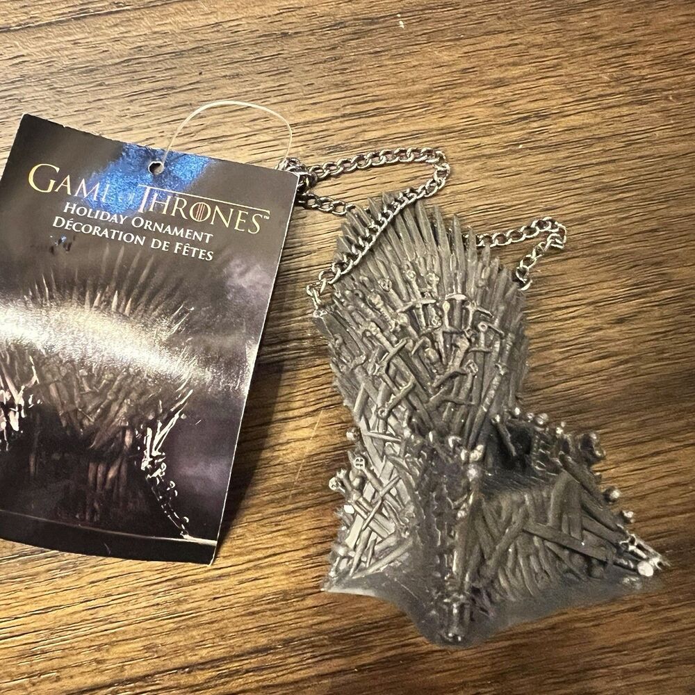 Kurt Adler 4-Inch Game of Thrones Resin Throne Ornament christmas hbo black